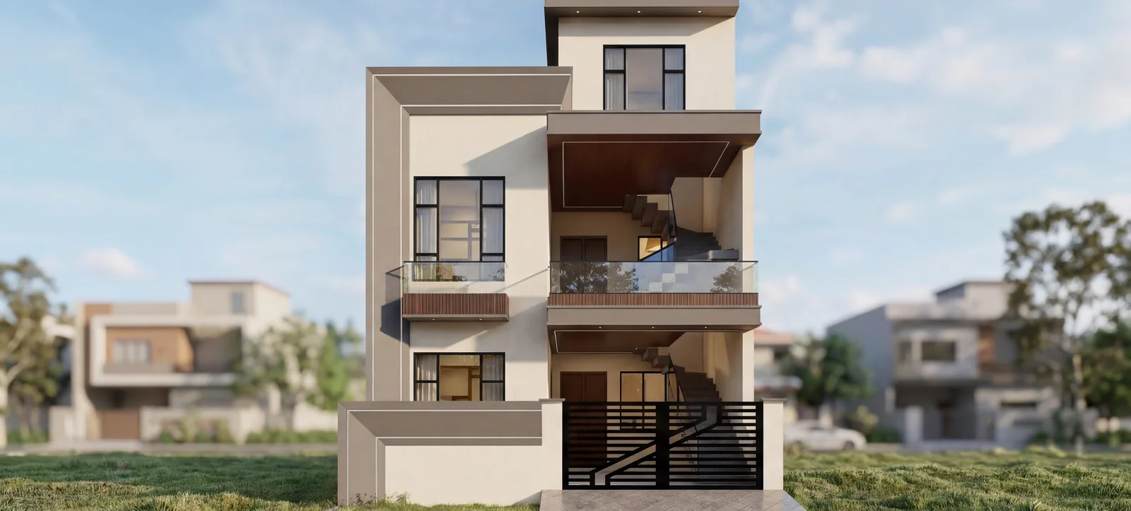 Taj Residencia 25x50 Contemporary Home